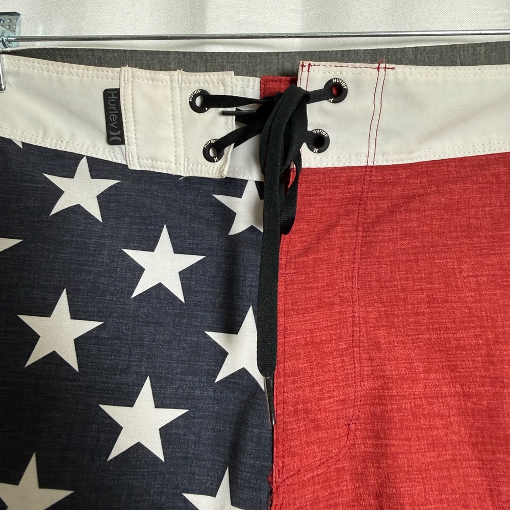 Hurley Men’s Phantom Patriot USA Flag 20” Board Shorts Size 32 - Picture 9 of 13